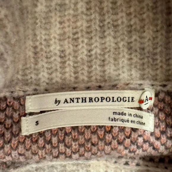 Anthropologie Emma Grey Cowl Neck Leopard Animal Tunic Sweater S - Picture 8 of 10